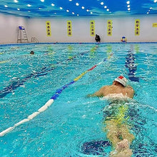TUOYIBO Blue White Yellow Red Pool Rope Float Kits, 14ft/17ft/18ft/20ft/22ft/25ft/30ft/40ft Long Swimming Pool Safety Divider Rope and Float Line, with 2 Pre Assembled Stainless Hooks (Color : 9cm D