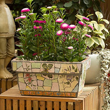 Mexico Mosaic Ceramics Plant Pot Ceramic Bonsai Ornaments Ceramic Flower Pot Outdoor Flower Pot Villa Corridor Aisle Colorful Planter Garden Potted