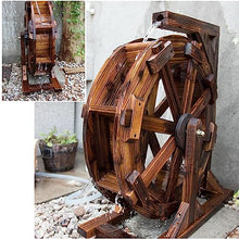 Wooden Water Wheel Fountain,Outdoor Wheels Fountain,Vintage Rustic Ornamental Pond Decorative,Feng Shui Wheels Fountain Yard Decorative Outdoors,for Bird Bath,Fish Tank,Pond Or Garden (Size : Diamete