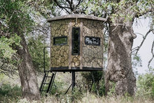 MUDDY Muddy Bull Box Blind with Elite 5' Tower, Steel Wall Construction, Cracked Mud Camo Multi