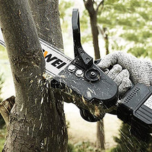 Handheld Chainsaw 10 Inch Cordless Electric Chainsaws Portable 800w Electric Chainsaws Pruning Shears Chainsaw with 2 Batteries Mini Chainsaw ()