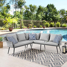Modway EEI-4658-GRY-GRY Endeavor Patio Sofa, Gray Gray