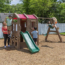 Step2 Naturally Playful Adventure Lodge Swing Set and Play Center Brown