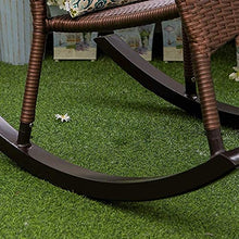 Comfortable Relax Rocking Chair Outdoor Indoor Lounge Chair for Garden Patio Balcony Backyard Porch Rocker