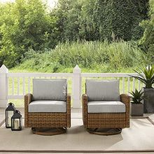 Crosley Furniture Bradenton 2-Piece Swivel Rocker Chair Set