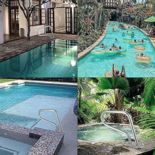 3-Bend Swimming Pool Handrails Easy-to-Install Safety Rails Silver Stainless Steel