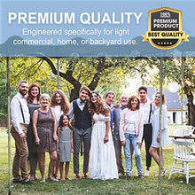 Party Tents Direct 20' x 20' Weekender Pole Canopy, White Top & Sidewalls