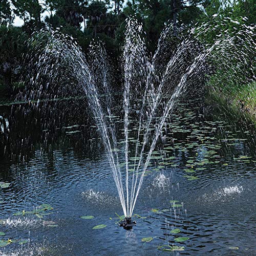OASE Floating Fountain with Lights 1/4 Hp Black