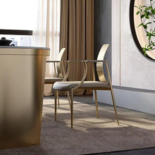 eexbz Comfortable Desk Chair Tea-Making Chair, Household Tea Table and Chair, Modern Stainless Steel Desk and Chair, Club Negotiation Chair Home Office Desk Chairs(A)