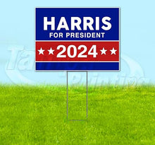 TampaPrinting Harris Walz YS00077 Yard Sign 18" x 24" with Metal Step Stake
