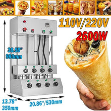 TXMACHINE 4 cone maker machine Outdoor Ovens 12 holes display warmer for pizza shop restaurant hotel home commercial 3000W with 4 molds (pizza cone machine, 110V/60HZ)