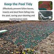 LZMZMQ Rectangular Pool Covers for Above Ground Pools, Inground Pools Safety Poolcover with Safety Net, Portable Pool Tarps for Villa/Hotel/Homestay(3X4m/9.8X13.1ft)