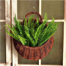 Woven Flower Pot Wall Hanging Bamboo Basket Handmade Woven Flower Basket Hanging Plant Basket Flower Holder for Garden Balcony Living Room Bedroom