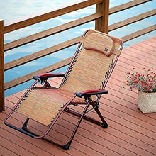 IIPOSAQQ Zero Chair Outdoor Sun Lounger Chair Folding Recliner Heavy Duty Reclining Sunloungers for Home Garden Patio Deck Deck Chairs