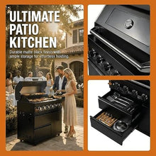 Chery Industrial 43-Inch 6-Burner Outdoor Propane Gas Grill, 85,000 BTU