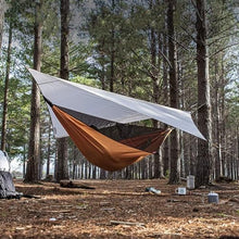 Renovation House Swing Single Double Hammock with Canopy Outdoor Swing Anti Rollover Sunshade Hammock Suitable for Camping Backpack Travel 118.1 * 124.4 Inches Swing Seat