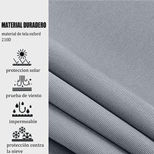 Heavy Duty Waterproof Cantilever Patio Umbrella Cover 210D Oxford Fabric Dust Proof Protector with Drawstring Fits Most Cantilever Umbrellas Gray Outdoor Shade Accessory