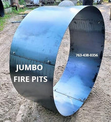 HIGLEY FIRE PITS Large 105 inch Diameter Steel Metal Fire Pit Campfire Ring 12 inch Deep