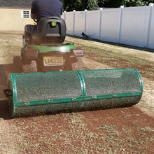 Landzie Tow-Behind Compost and Peat Moss Spreader 60 x 20 Inch for Large Lawns