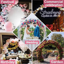 Heavy Duty Metal Wedding Arch Moon Gate Gold/Black/White Circle Garden Arbor Archway for Bridal Party Decoration Gardens Decorations(White,HxW/2.8x3.2m/9.2x10.5ft)