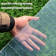 LFFH Clear Roof Sheet, 0.8mm Polycarbonate Roofing Sheet Clear Heavy Duty Tarp Heat-Insulating for Greenhouse (Color : Clear, Size : 1.2mx8m)
