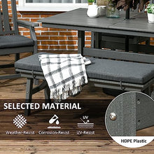 Outsunny 6-Piece Patio Dining Set Outdoor Furniture with Cushions Grey