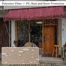 CHENWMZ Adjustable Patio Awning with Hand Crank Freestanding Garden for Sun Protection Height Adjustable 3.5m Balcony Shade Outdoor Umbrella for Deck and Terrace.