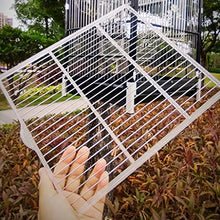 LIOONS Elegant Birdcage Simple Retro Birdcages High Capacity Birdhouse Large Stainless Steel Bird Cage Metal Bird House Carrier for Garden Outdoor Exquisite Beautiful