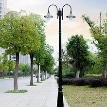 Lights Outdoor Black High Pole Street Light E27 Super Bright Outdoor Lighting Landscape Post Lamp Professional IP65 Waterproof Aluminum Alloy Street Lamp with Acrylic Lampshade Stadium (Color : 2-Ligh