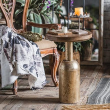CHmrfvqtus Couch Side Table Vintage Distressed Sofa Side Table, Small Coffee for Guesthouse/Hotel Living Room, Round for Balcony, Bedside Furniture(A1568)