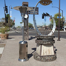 AZ Patio Heaters Commercial Patio Heater in Stainless Steel with 33" Shield