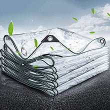 Clear Tarps Heavy Duty Waterproof PVC Transparent Tarpaulin Clear Vinyl, with Metal Grommets,for Greenhouse Plant Cover,0.3mm Clear Awning, for Covering Garden Plant Camping Supplies(Custom Size)