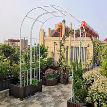 Metal Garden Arch Wedding Arch, Iron Arbor for Climbing Plants, Roses Vines, Outdoor Pergola for Backyard Decoration(3m/9.8ft)