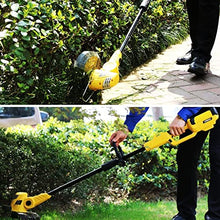 Cordless String Trimmer Edger Household Adjustable Grass Trimmer Electric Lithium Battery String Trimmer Rechargeable Electric Weeder
