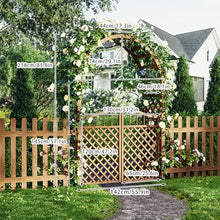 Pergola Arbor with Gate, Outdoor Wooden Arch, Climbing Plants, Roses, Vines, Garden Archway for Wedding Bridal Party Decoration Ceremony (Color : Haze Blue)