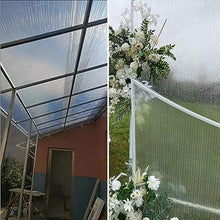 UTOYA Polycarbonate Roofing Sheet, Outdoor Large Hot House Garden Replacement Top Cover with Thermal Insulation and Rainproof Cold Frame,Customizable (Color : Clear, Size : 32x590in)