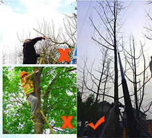 Telescopic Pole Saw 5.4-7.2m Extendable Telescopic Landscaping Pole Saw for Pruning and Trimming Branches and Leaves Extendable Limb Saw B