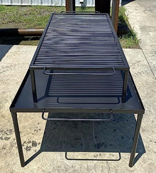 NorCal Ovenworks Large Asado Grill with Asado Fire Table Black