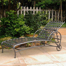 Iron Multi-Position Patio Chaise Lounge