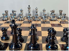 Bobby Fischer Ultimate Metal Staunton Chess Set Black