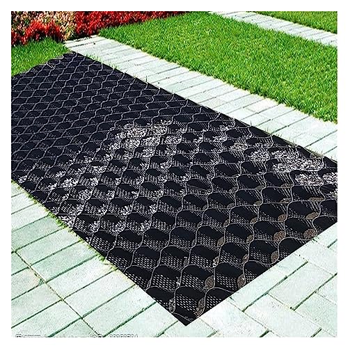 GJZDPMY Heavy-Duty Gravel Grid for Soil Stabilization, 2-Inch Height Driveway Grille, Mud Control for Pathways and Parking Lots, Durable Gravel Grate System
