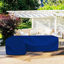 Covers & all Patio Sectional Sofa Cover 18 Oz - 100% Waterproof & Weather Resistant PVC Coated 108" x 140" x 30" x 30" L Shape Sofa Cover for Indoor/Outdoor (Left Side, Blue)