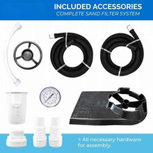 24 in Above Ground Pool Sand Filter System w/Dual Speed Pump for Swimline