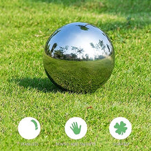 VRFTGHYJU Large Stainless Steel Gazing Ball - Mirror Finish Floating Pond Ornament, Hollow Reflective Garden Globe, Outdoor Decor for Yard & Pond(15cm)