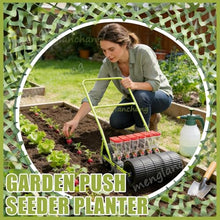 menglanchang Hand Push Vegetable Seeder- Precision Seeder Planter Tool for Small Seeds, 1/2/3/4/5/6 Row Walk-Behind Seeder for Garden, Terraces & Field Replanting 6Row