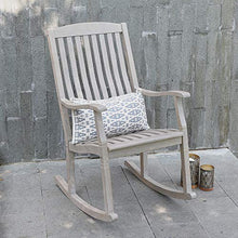Cambridge Casual Ashford Porch Rocking Chairs Set of 2, Solid Teak Wood Outdoor Rockers with Weathered Grey Finish, Durable Patio Seating for Porch, Deck, Garden, or Backyard Relaxation