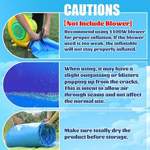 Inflatable Commercial Water Slide for Adults (Double Water Slides) (600lbs Capacity) 100% PVC Waterslide Without Blower, Big Water Pool, Fast Drainage, Backyard Outdoor Wet/Dry Fun, 21x11x13FT