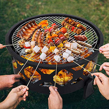 KOMFGT Portable Outdoor Fire Bowl,32 Inch Wood Burning Firepits,with Fire Place Poker Waterproof Cover Fire Pit