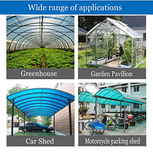 LFFH Polycarbonate Roofing Sheet,0.8mm Outdoor Greenhouse Rain-Proof Daylighting Panels Pergola Waterproof Wall Panel for Sunroom (Color : Clear, Size : 1.5x30M)