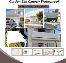 Rectangle Waterproof Sun Shade Sail 18x30 FT Sun Shade Cloth with Grommets,95% UV Blockage Block Fabric Canopy Awning for Outdoor Patio Garden Backyard Carport-Dark Gray